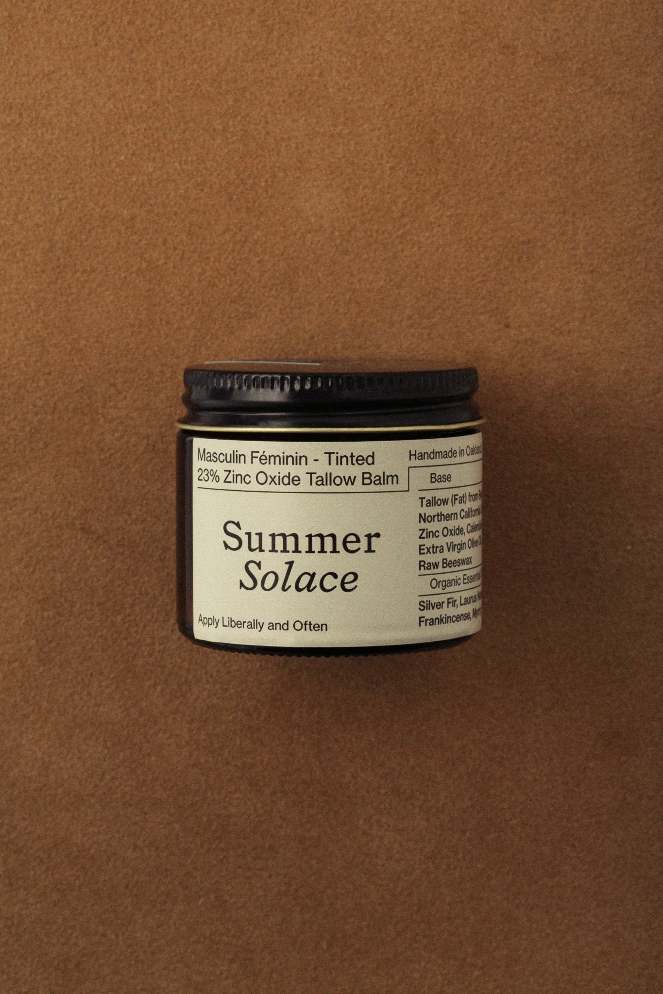 23% Non-Nano Zinc (USP) Tinted Tallow Balm | Deodorant Benefits | Scented