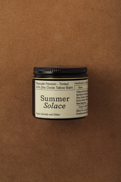 23% Non-Nano Zinc (USP) Tinted Tallow Balm | Deodorant Benefits | Scented